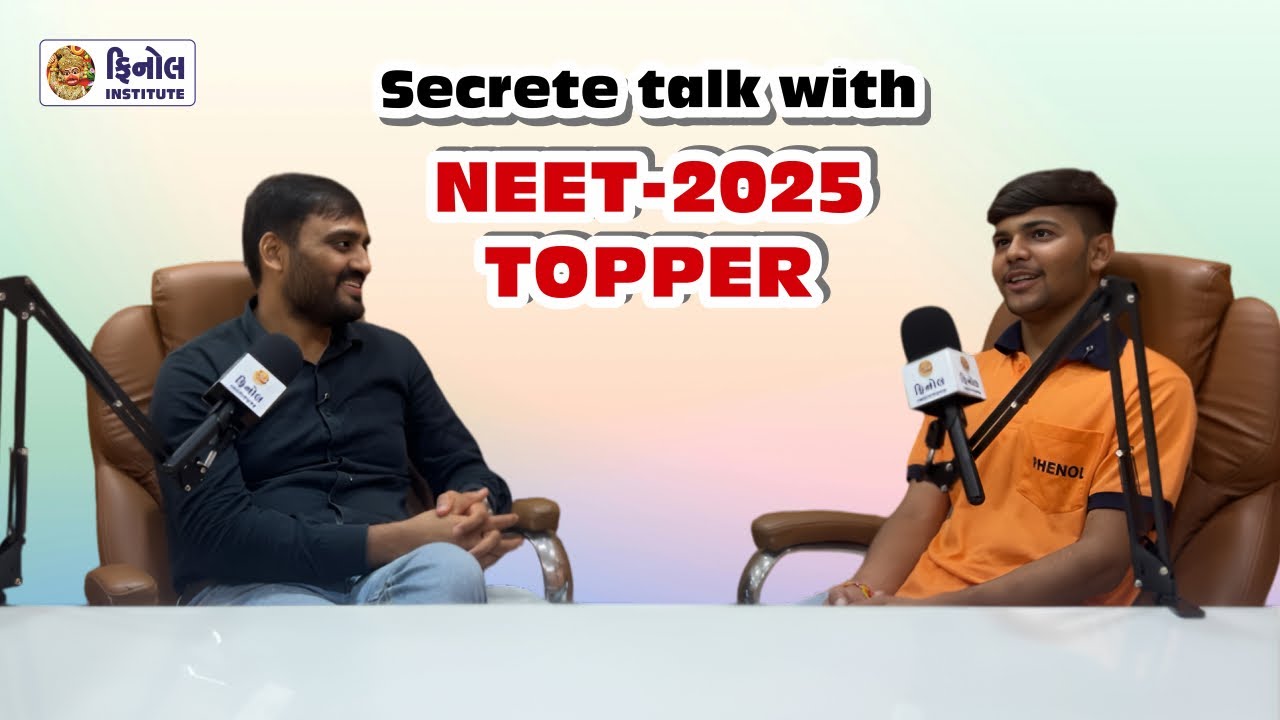 Secret talk with NEET-2025 topper — The Phenol Institute, Rajkot.